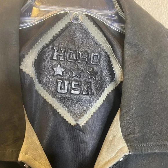 HOBO Michael Hoban North Beach Men’s Sz 46 Aztec Leather Jacket Made in USA - Picture 5 of 12